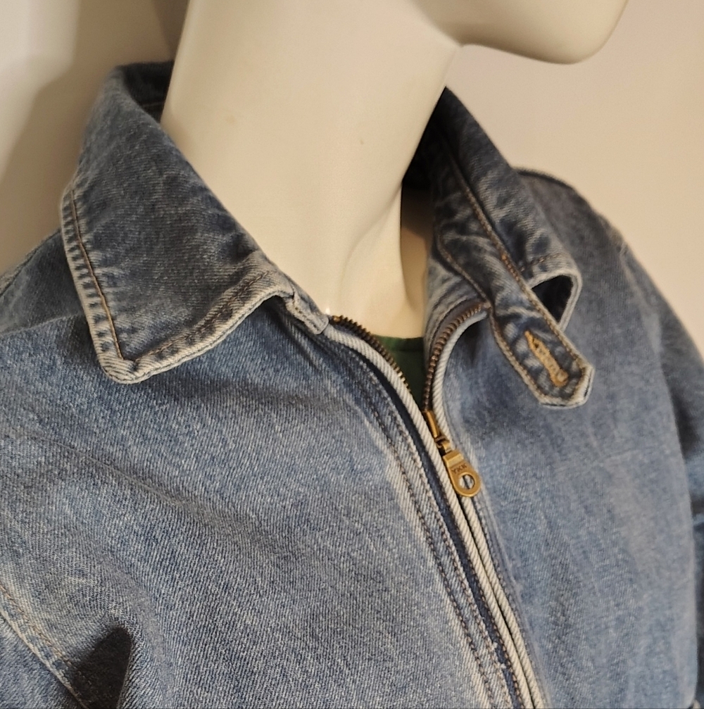 Blue Denim Jacket Sz Medium - Large - Picture 7 of 16